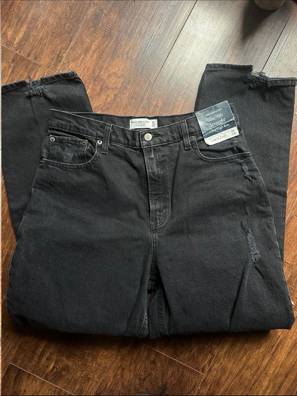 Abercrombie & Fitch Black Straight Jeans
